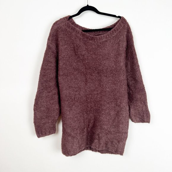 Aritzia Wilfred Free Brisinger Alpaca Merino Wool Oversized Chunky Knit Sweater - Picture 9 of 10